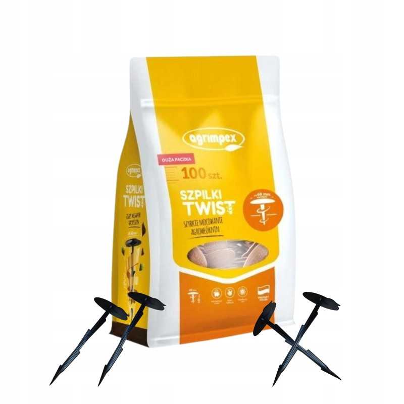 100 vnt sukamieji kaiščiai agrotekstilei, 15 cm ilgio