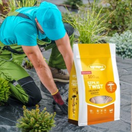 100 vnt sukamieji kaiščiai agrotekstilei, 15 cm ilgio