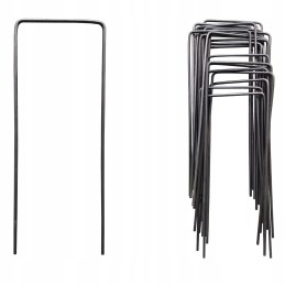 Metaliniai smeigtukai įvairių tipų agrotekstilei, agrotekstilei ir geotekstilei tvirtinti prie žemės, taip pat smeigtukai kurmių