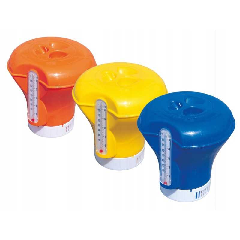 Plūdinis, baseino cheminių medžiagų dozatorius su termometru