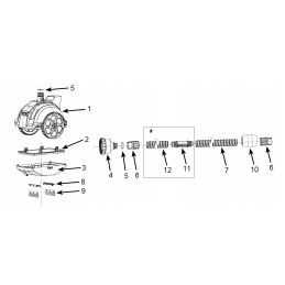 Dulkių siurblio žarnos antgalis 28007 zx50 13124 intex