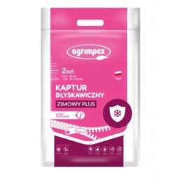 Agrowwoven žiemai apsauginis gobtuvas žiemai su užtrauktuku baltas 70x110cm