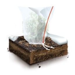 Agrotekstilės gaubtas su užtrauktuku 70cm x 110cm agrimpex