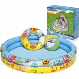 Bestway 51124 apvalus pripučiamas baseinas 122 x 20 cm