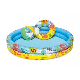 Bestway 51124 apvalus pripučiamas baseinas 122 x 20 cm
