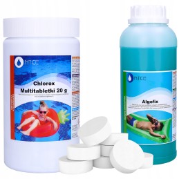 Ntce daugiafunkcinės tabletės baseinams 20g 1kg chloro antidumblių 1l