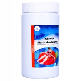 Ntce mėlynos daugiafunkcinės tabletės baseinams 200g 1kg chloro antidumblių 1l