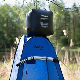 Pārnēsājama kempinga tūristu duša 40l Nils Camp melna