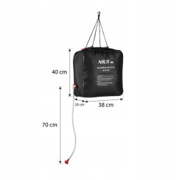 Shower camping portable 40l nils camp black