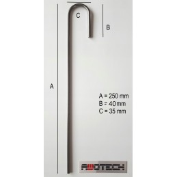 Metaliniai kaiščiai inkarai j25 viela 4mm agro 100vnt