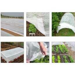 Agrotekstilės spyruoklinis dengiantis kilimėlis 1,6x5 baltas