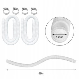 2 pakaitinė pripučiama baseino žarna intex 300 baseino priedams