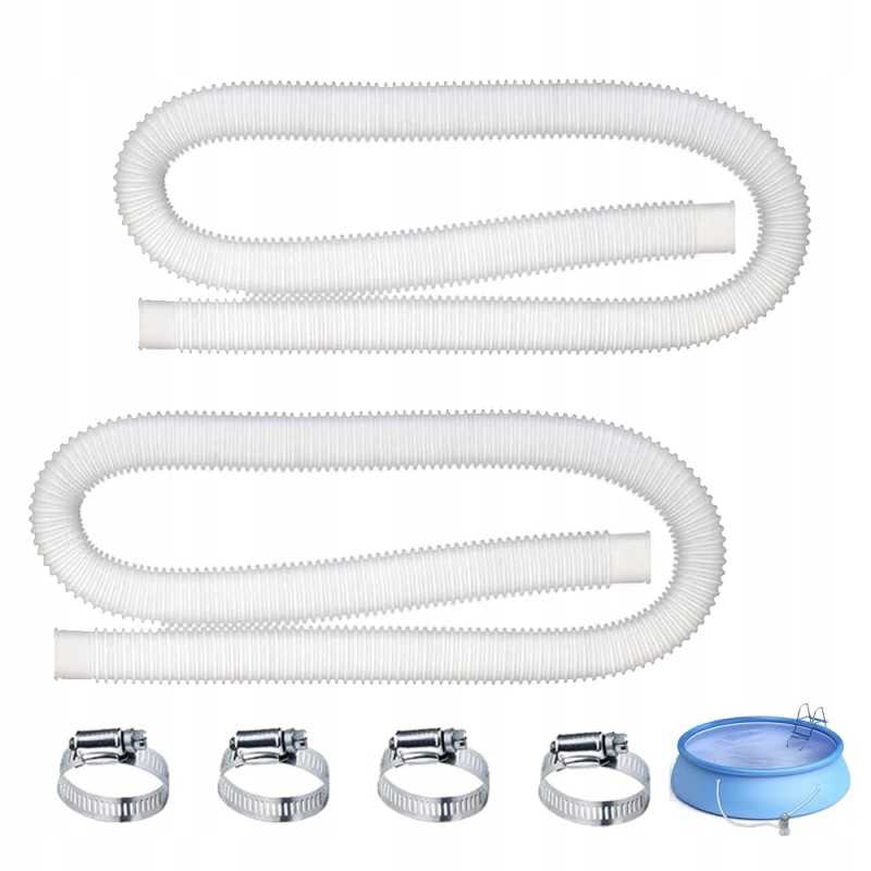 2x keičiama baseino siurblio žarna 150cm 32mm intex