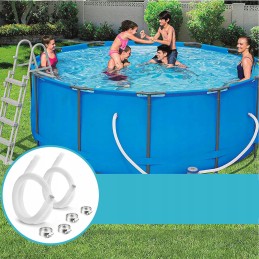 2x keičiama baseino siurblio žarna 150cm 32mm intex