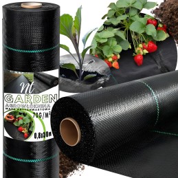Agrotekstilė agrotekstilė juoda 70g 0,8x50m piktžolės uv3% kilimėlis nuo piktžolių