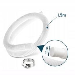 Baseino žarna intex siurbliui, balta, oe 32 mm, 150 cm