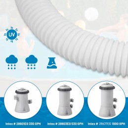 Baseino žarna intex siurbliui, balta, oe 32 mm, 150 cm