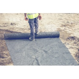 Geotekstilė pilka 100 cm x 1000 cm 100 g m2