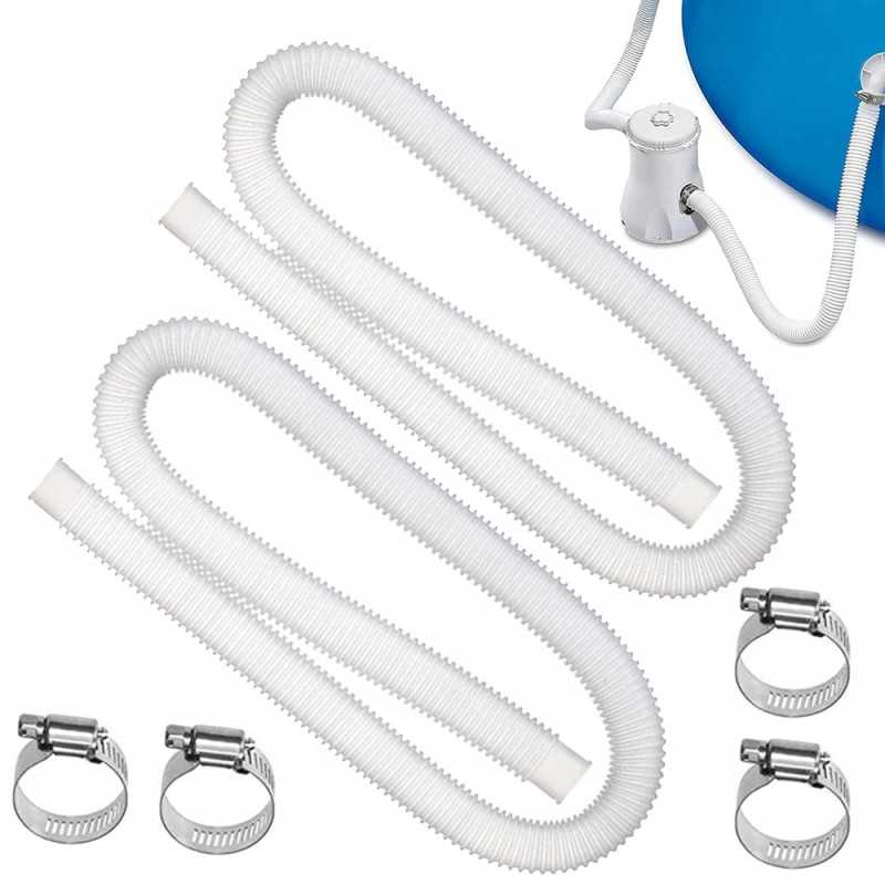 Žarnos vamzdis baseino siurbliui, baseino žarna, 1 5 m 32 mm, 2 vnt