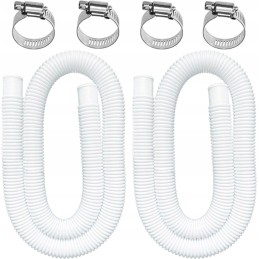 Pakaitinė žarna baseinui, 2 vnt., su 4 metaliniais žarnų spaustukais