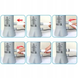 Pakaitinė žarna kaljanui pripučiamame baseine 1 5m 2vnt metalinė sagtis