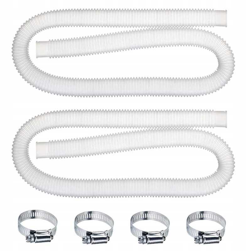 Baseino žarnos keitimo žarnos vamzdis baseinui su metaliniais spaustukais