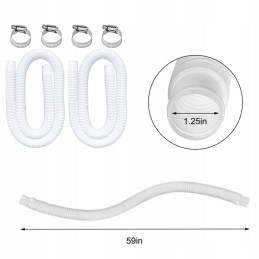 Baseino žarnos keitimas antžeminiams baseino priedams Lengvas montavimas