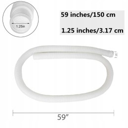 Baseino žarnos keitimas antžeminiams baseino priedams Lengvas montavimas