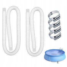 Plaukimo baseino žarnos, gofruotos žarnos, baseino vamzdžio keitimas, 2 vnt