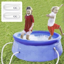 Atsarginė žarna antžeminiams baseinams, 2 vnt su 4 metaliniais žarnų spaustukais