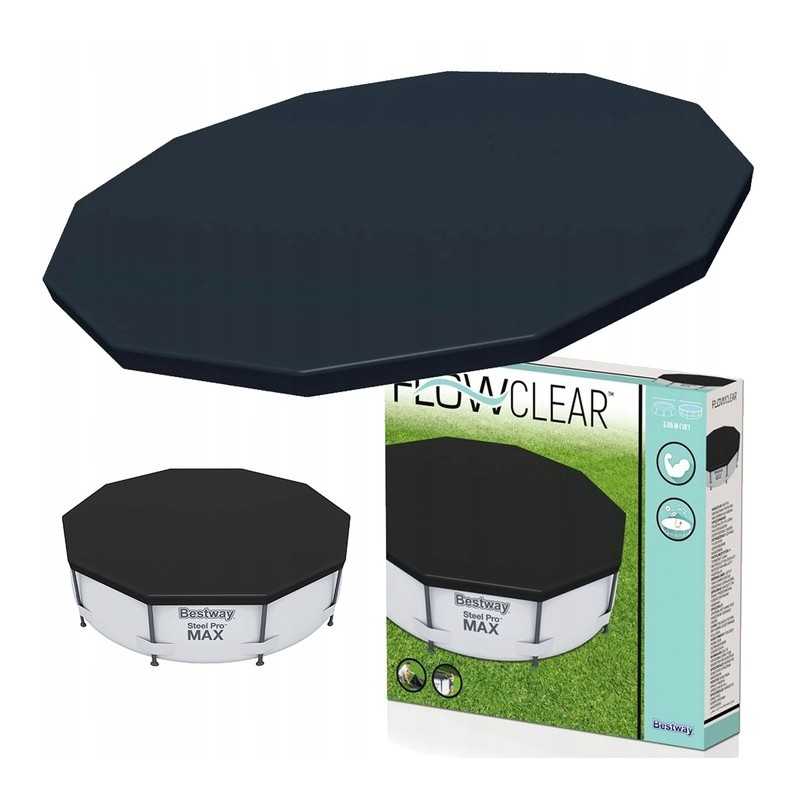 Bestway dangtis 366 cm rėmo baseinui, folijos uždangalas, virvės uždangalas