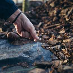 Cinkuotas metalinis kilimėlis smeigtukas 15cm 20vnt