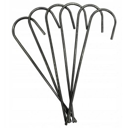 Sodo kaiščiai, metaliniai plieniniai inkarai agrotekstilei, fi 3.0mmx15cm, 100 vnt.