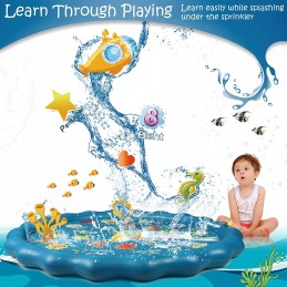 Children's garden pool water mat sprinkler 170cm