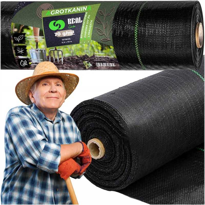 Agrotekstilė sodo kilimėlis agrotekstilė juoda žieminė 50 mx 0,8 m 70 g