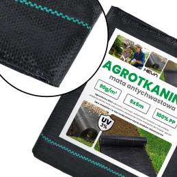 Agrotkanina heva kilimėlis nuo piktžolių ritinys 5x5m, svoris 90g/m2
