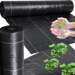 Agrotekstilė juoda UV nuo piktžolių mulčias agrotekstilė 1,6x10m