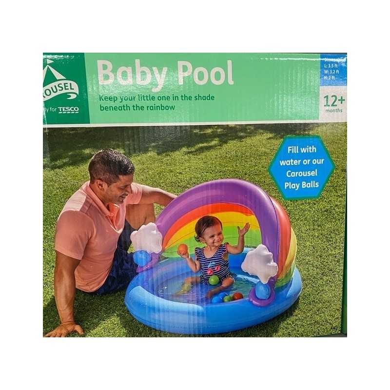 Apvalus karuselinis pripučiamas baseinas