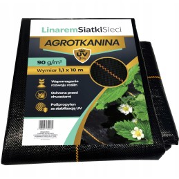 Agrotekstilė 90g/m2 juoda agrotekstilė 1,1x10m