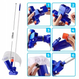 Baseino dulkių siurblio valymo rinkinys sillar tinklelio teleskopinis stulpas