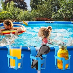 Gėrimų laikiklis baseinui SPA sūkurinė vonia alaus gėrimų kabykla polka 2in1