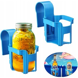 2x spa pool jacuzzi drink holder beer drinks hanger polka set