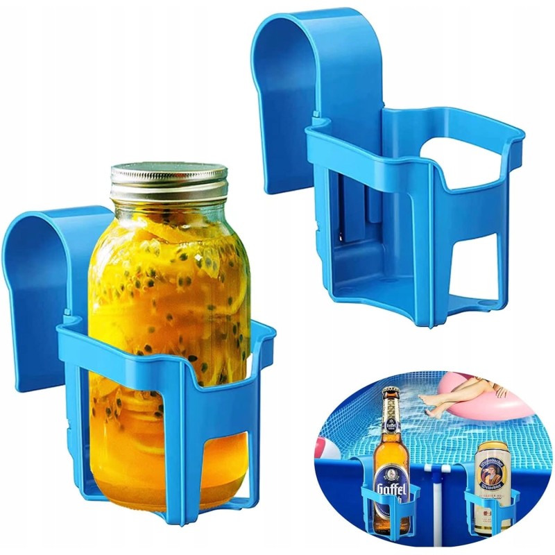 2x spa pool jacuzzi drink holder beer drinks hanger polka set