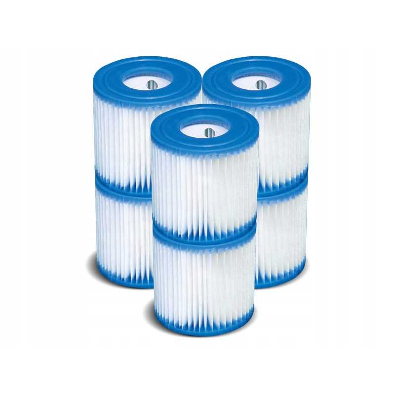 Filtro tipo h filtrai 1250l h intex siurbliui, 6 vnt