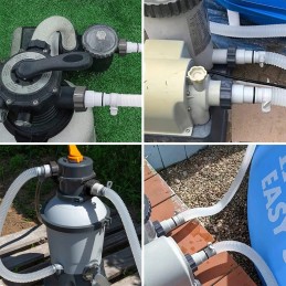 Sumažinimo adapteris siurblių žarnoms, žarnos baseinams, adapterių rinkinys intex