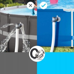 2 vnt žarnos jungties adapteris Intex baseino siurbliui