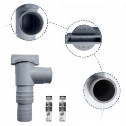 Baseino uždarymo čiaupas su 32 mm žarnos jungtimi, 2 vnt