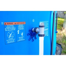 Baseino vamzdžių atrama intex bestway baseino vamzdžiams su 32x38 redukcijos adapteriu