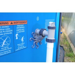 Baseino vamzdžių atrama intex bestway baseino vamzdžiams su 32x38 redukcijos adapteriu