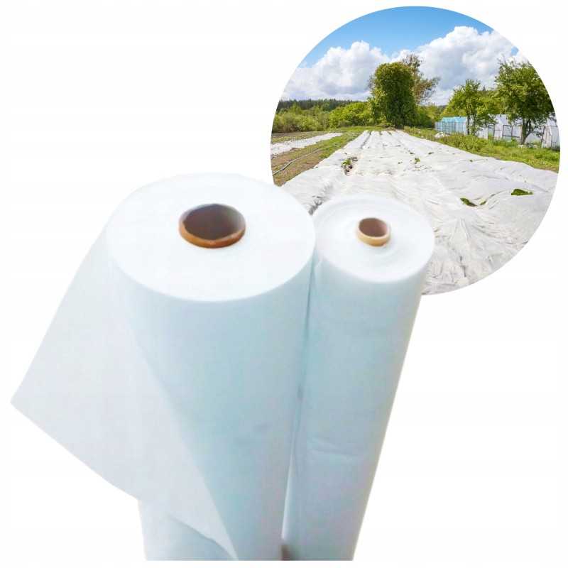Balta pavasarinė agrotekstilė apsaugo nuo šalnų 3,2 x 20m 15 g/m²